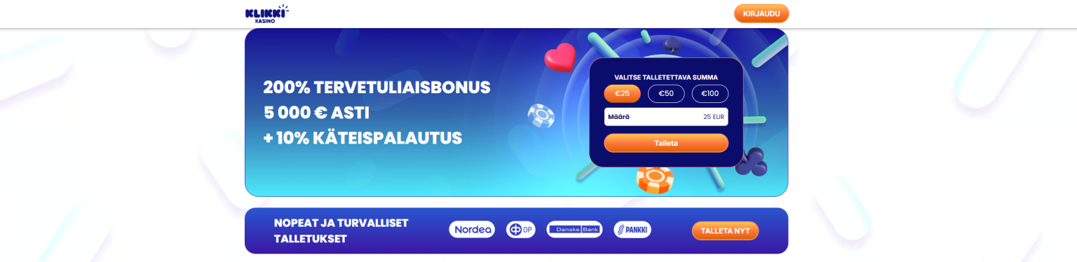 klikki kasino kotiutus