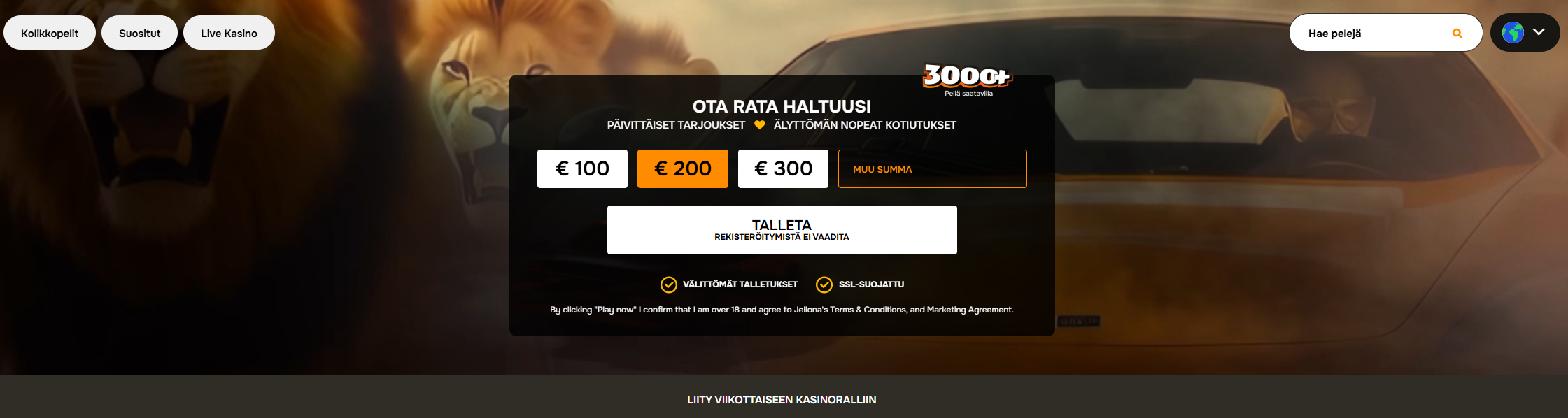 jellona casino bonus