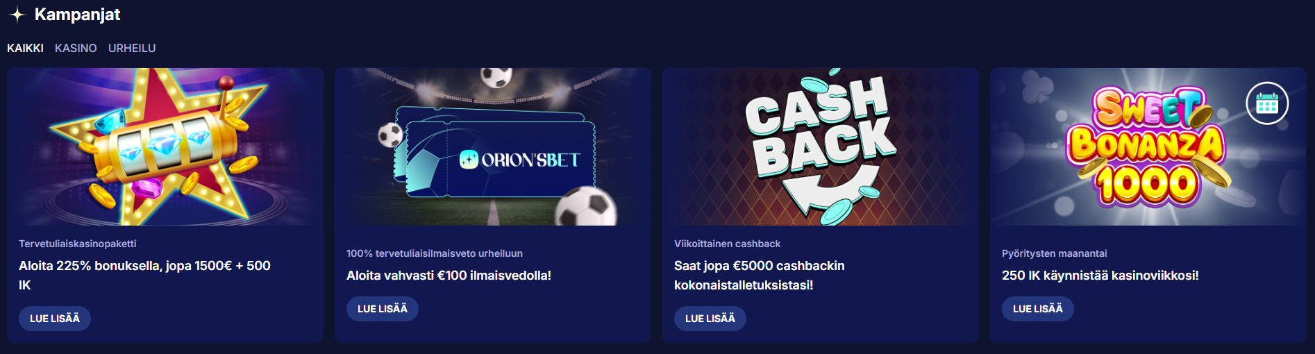 orions bet casino bonus