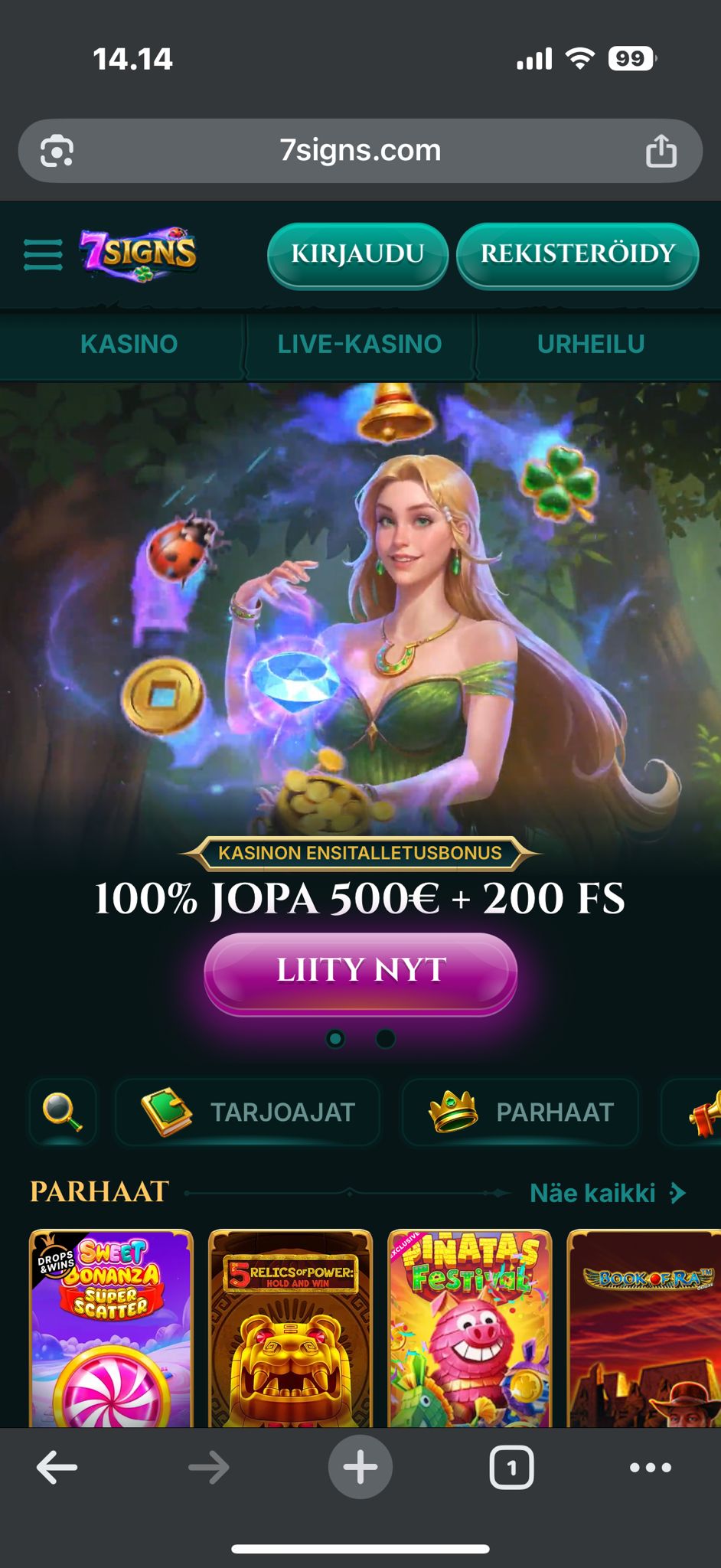 7 signs Casino on toimiva myös puhelimella