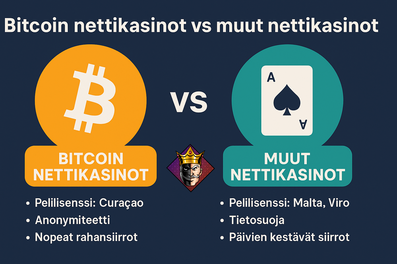 Bitcoin nettikasinot vs muut nettikasinot
