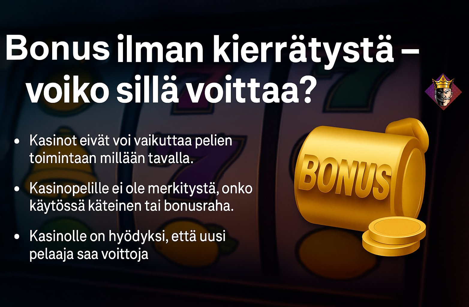 Bonus ilman kierrätystä voiko sillä voittaa