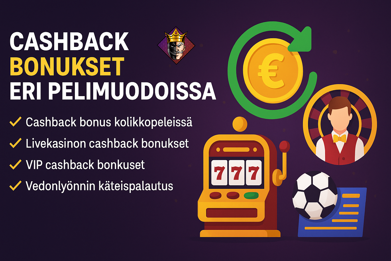 Cashback bonukset eri pelimuodoissa