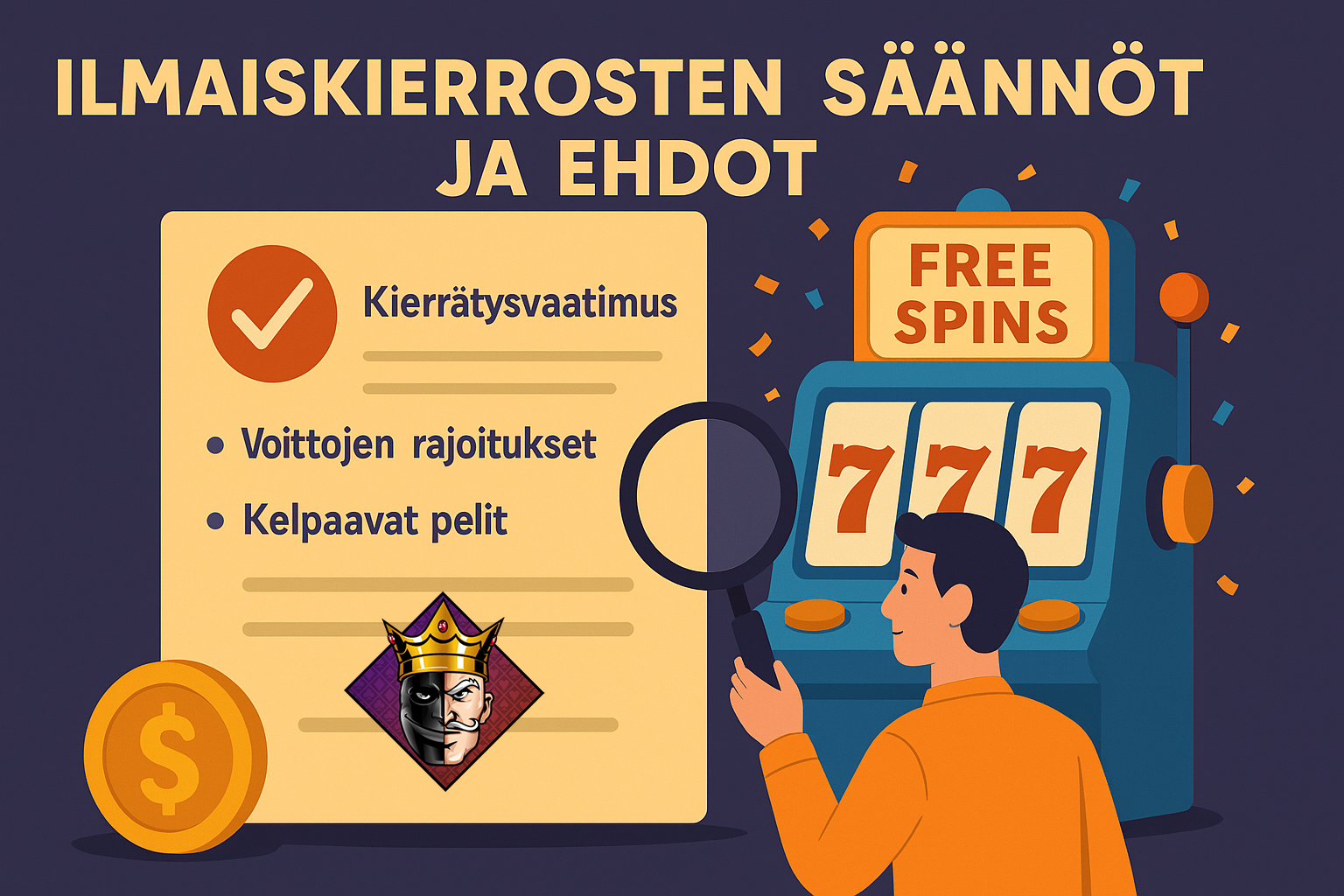 Ilmaiskierrosten säännöt ja ehdot