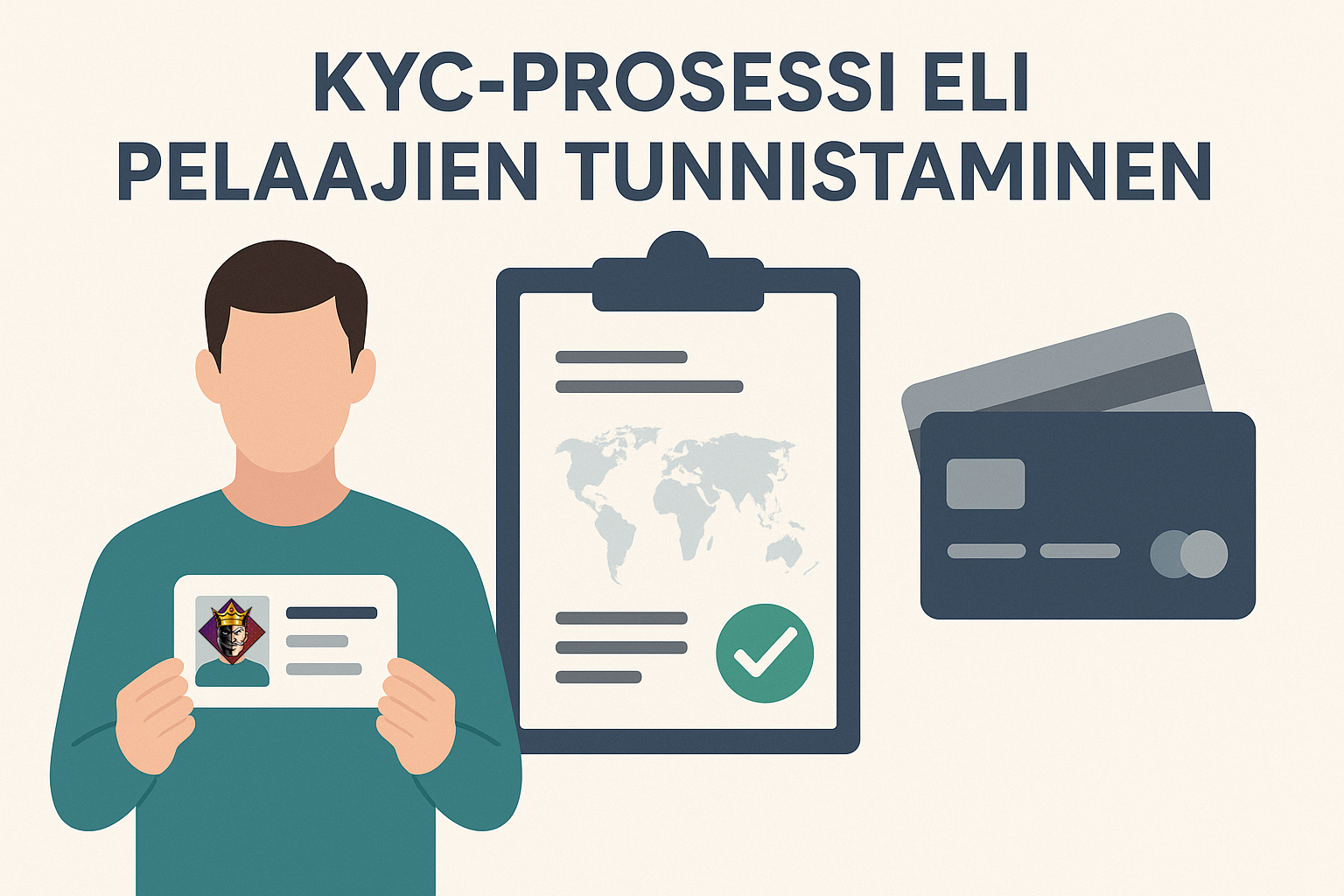 KYC-prosessi eli pelaajien tunnistaminen