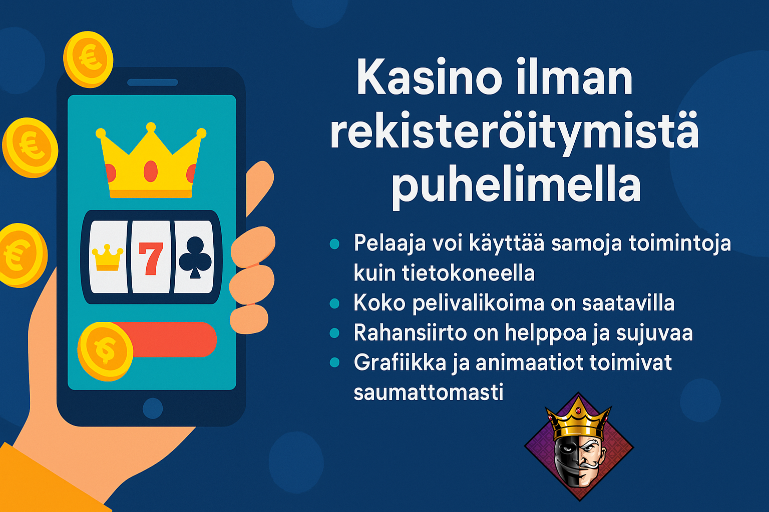 Kasino ilman rekisteröitymistä puhelimella