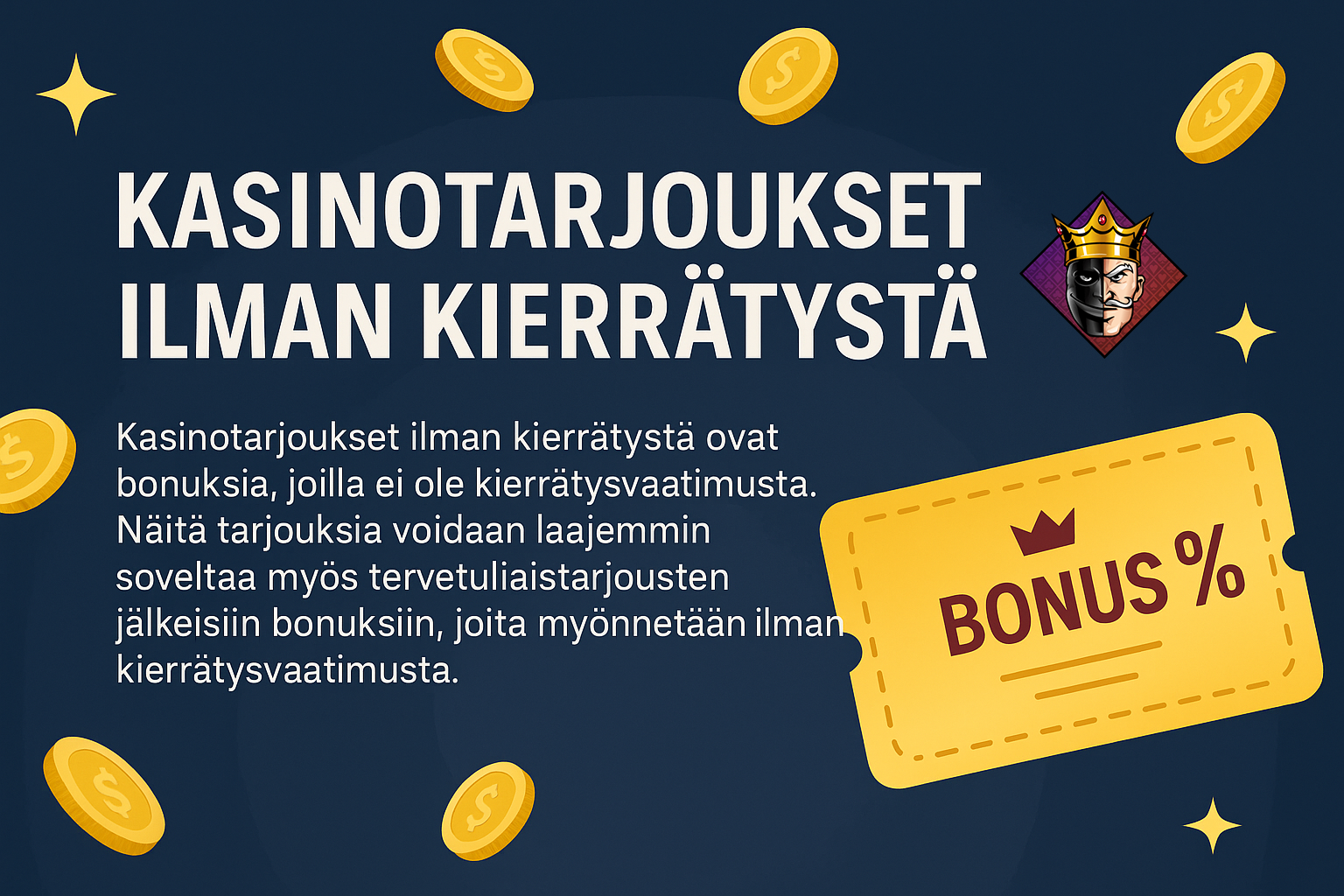 Kasinotarjoukset ilman kierrätystä