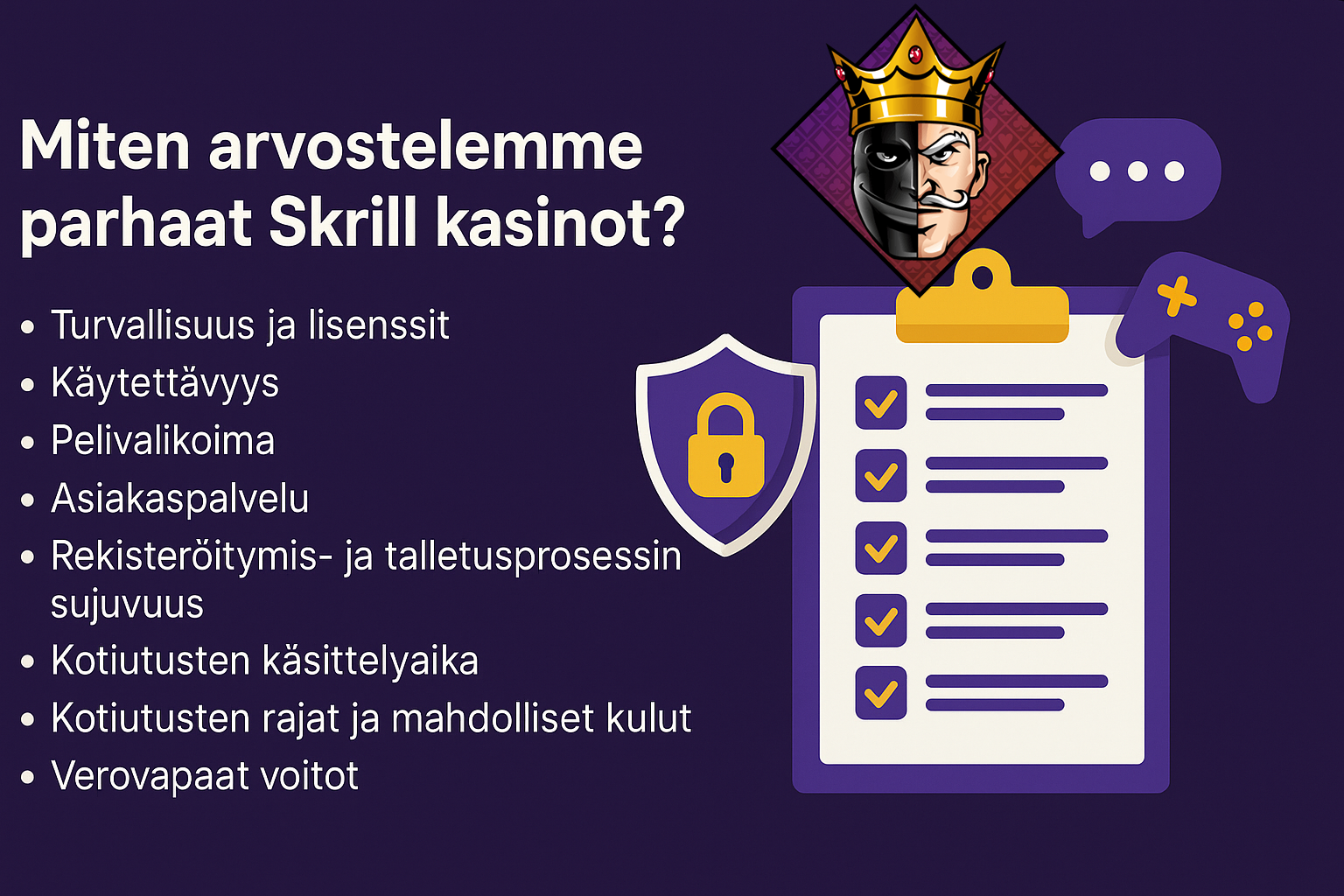 Miten arvostelemme parhaat Skrill kasinot