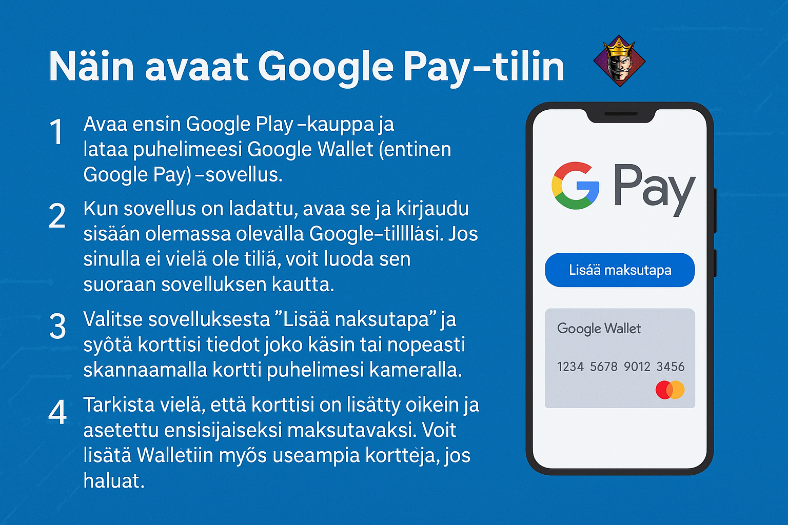 Näin avaat Google Pay -tilin