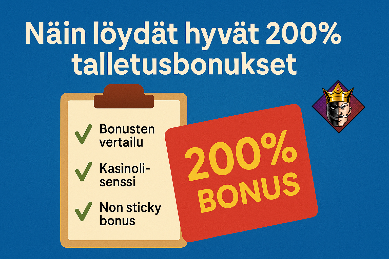 Näin löydät hyvät 200% talletusbonukset