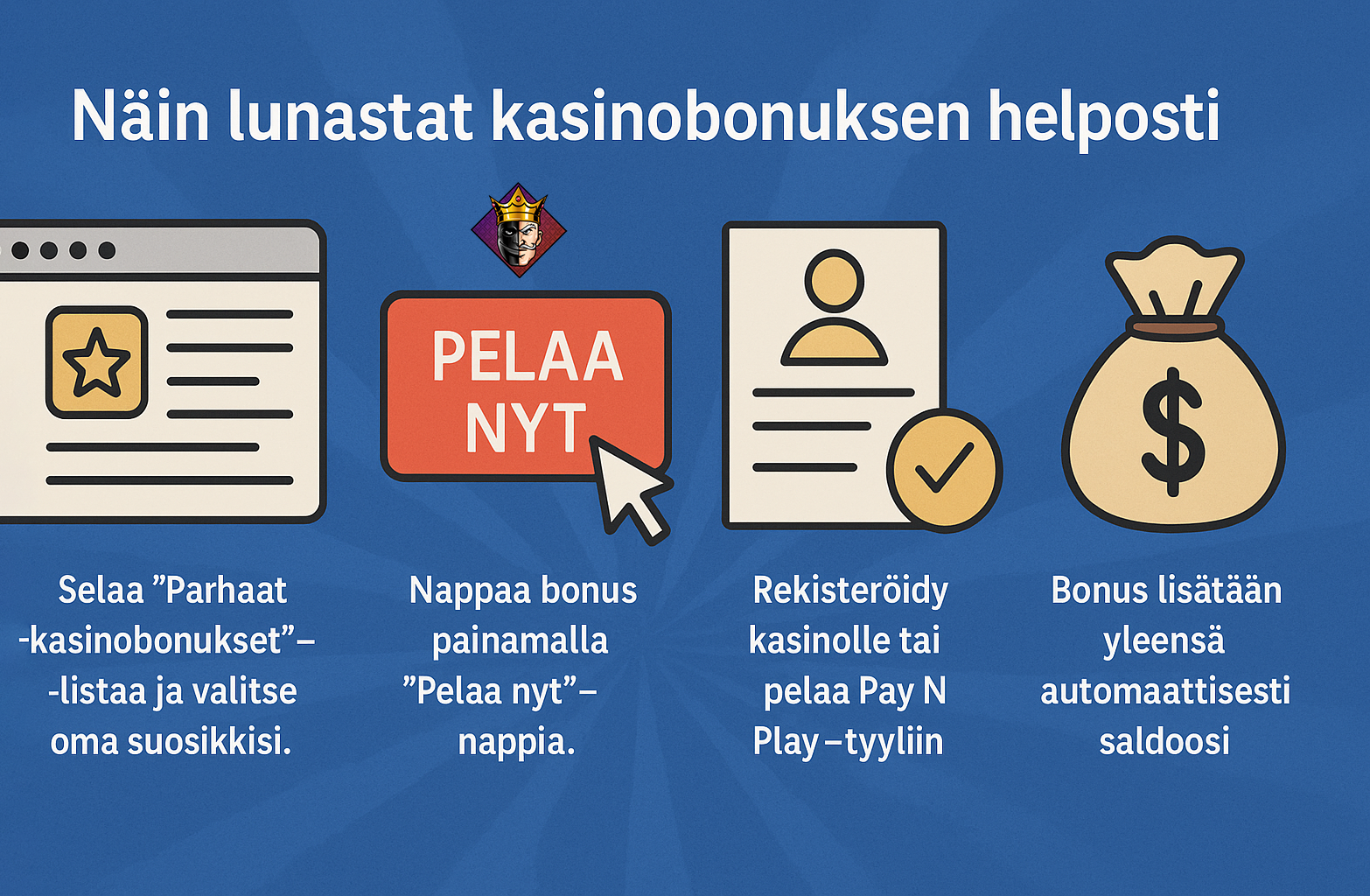 Näin lunastat kasinobonuksen helposti