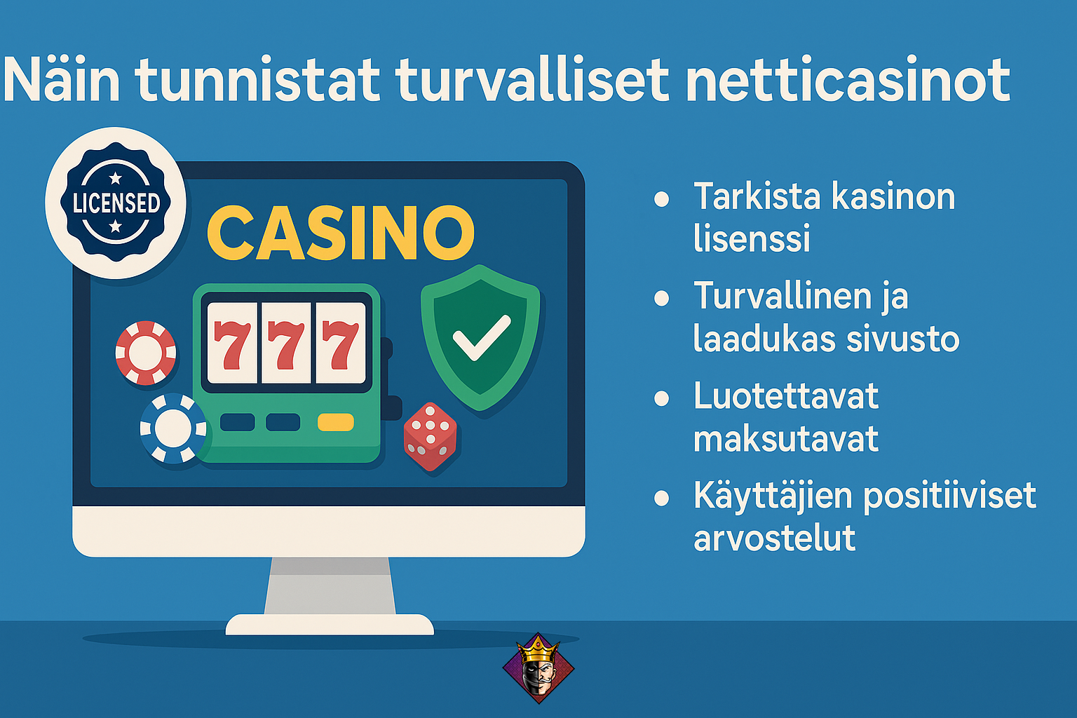 Näin tunnistat turvalliset netticasinot