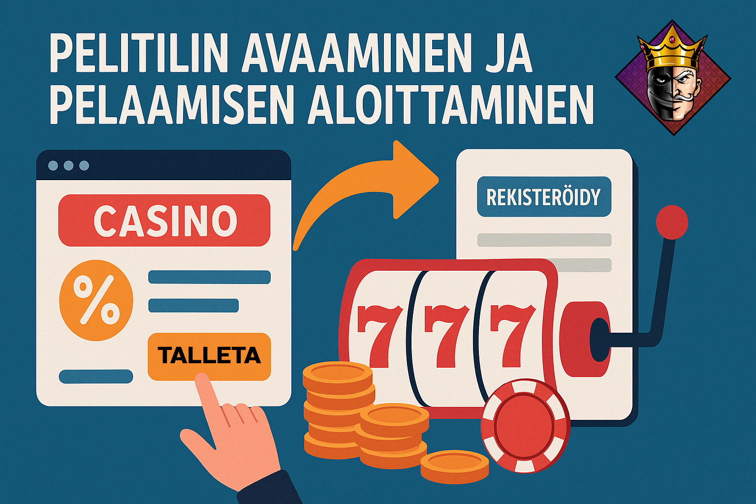 Pelitilin avaaminen ja pelaamisen aloittaminen netticasinoilla