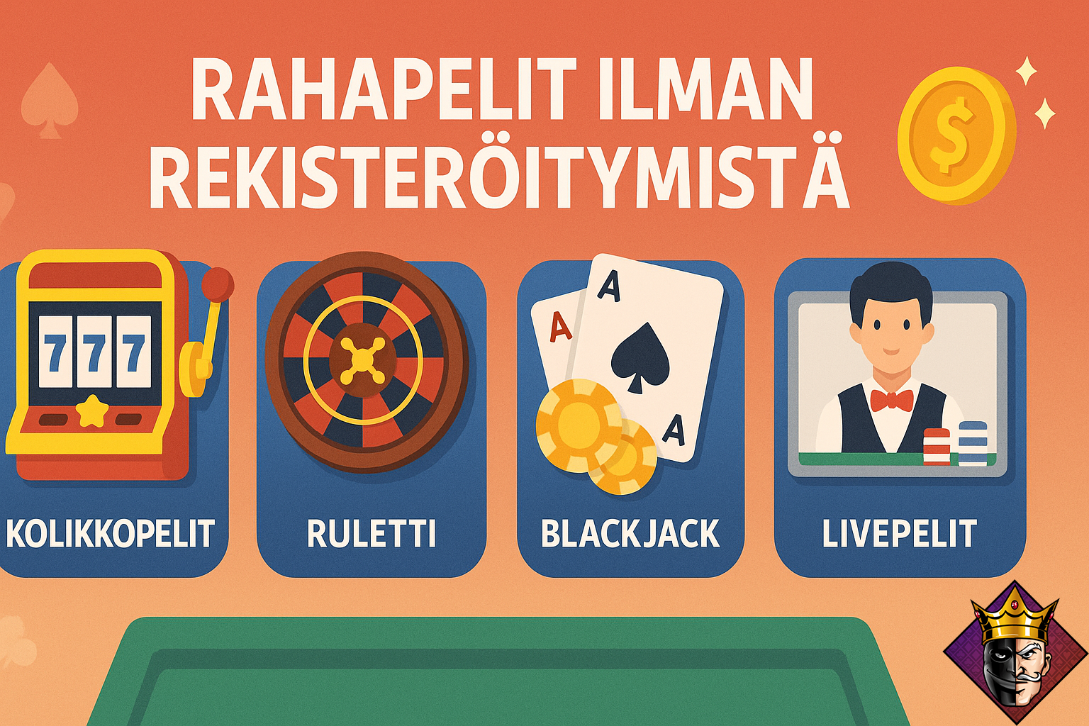 Rahapelit ilman rekisteröitymistä