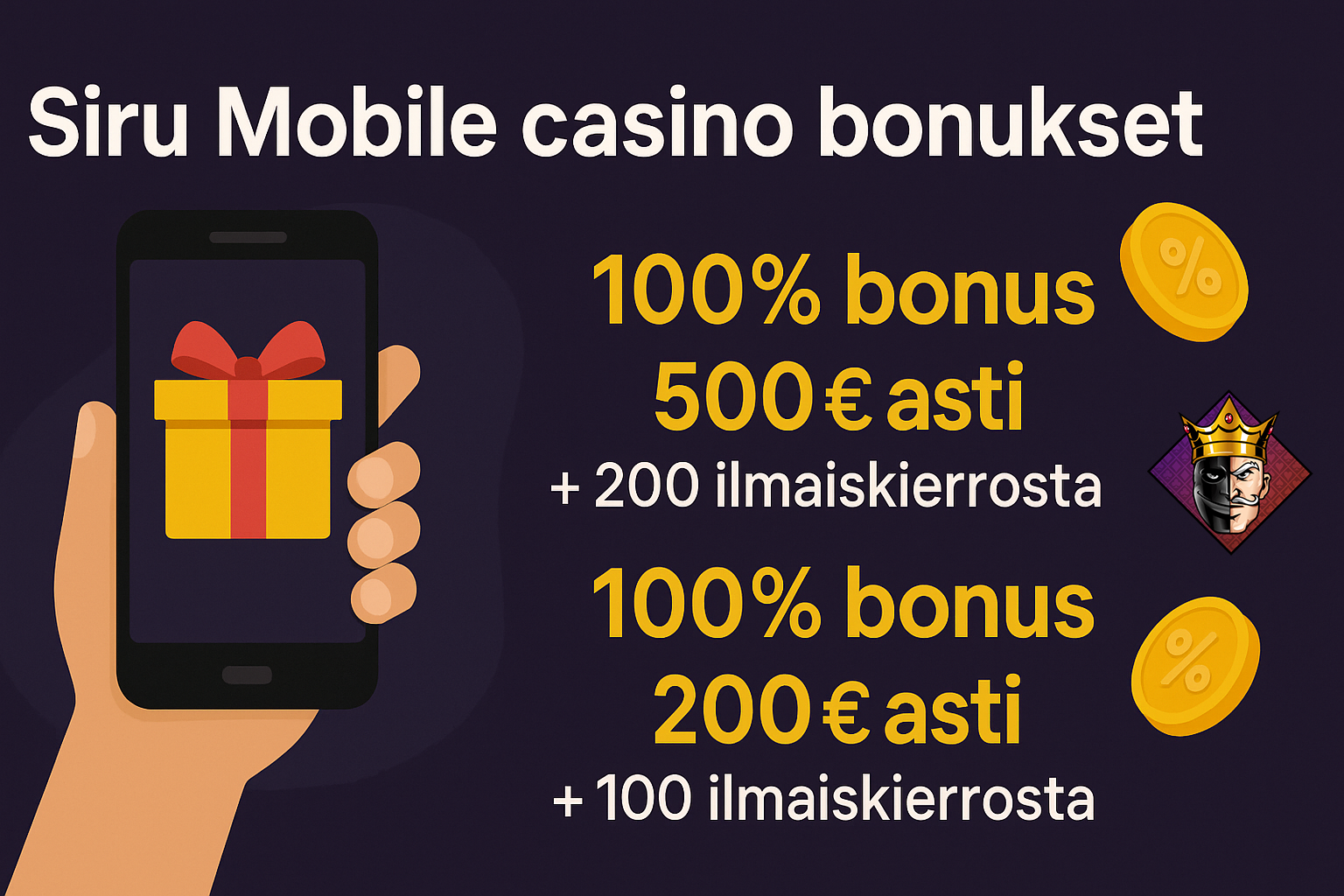 Siru Mobile casino bonukset