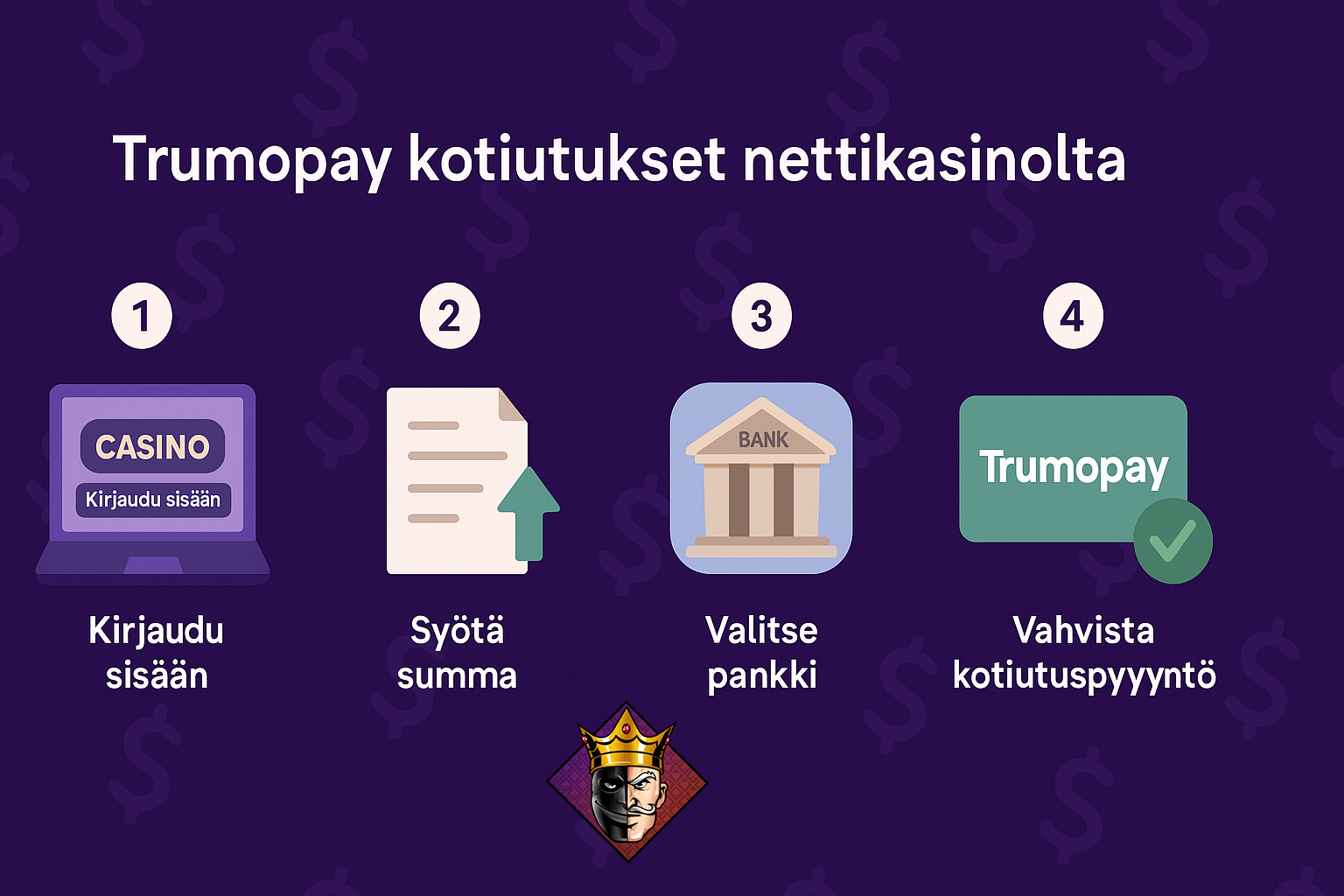 Trumopay kotiutukset nettikasinolta