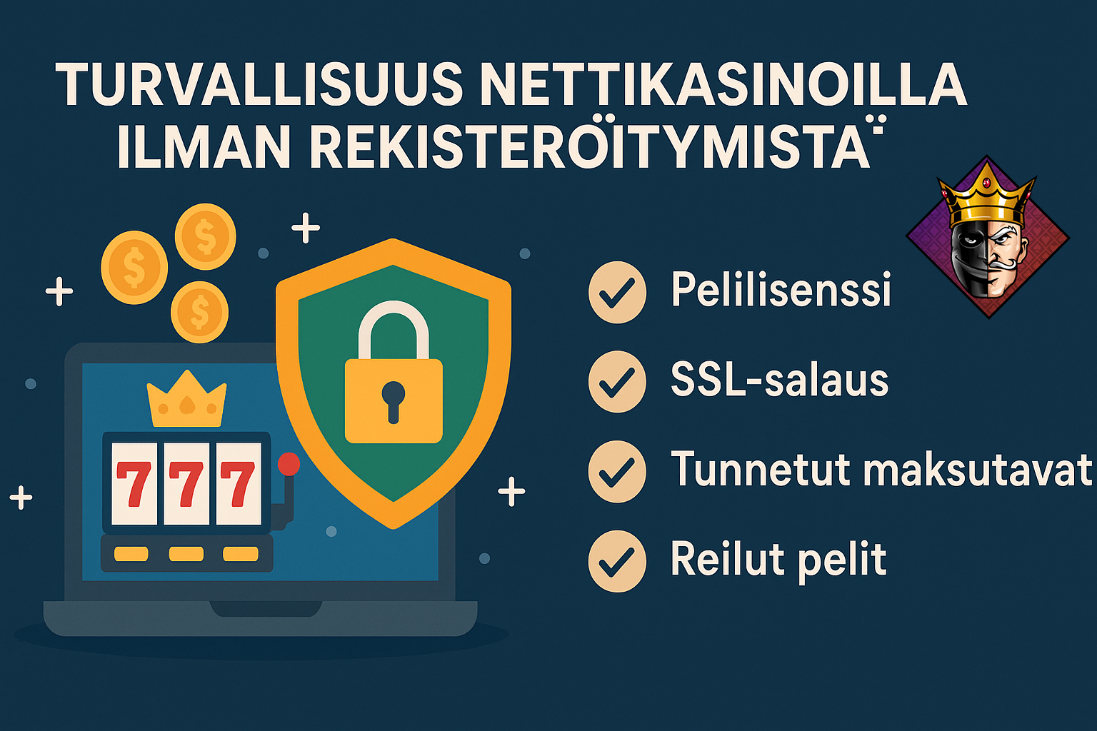 Turvallisuus nettikasinoilla ilman rekisteröitymistä