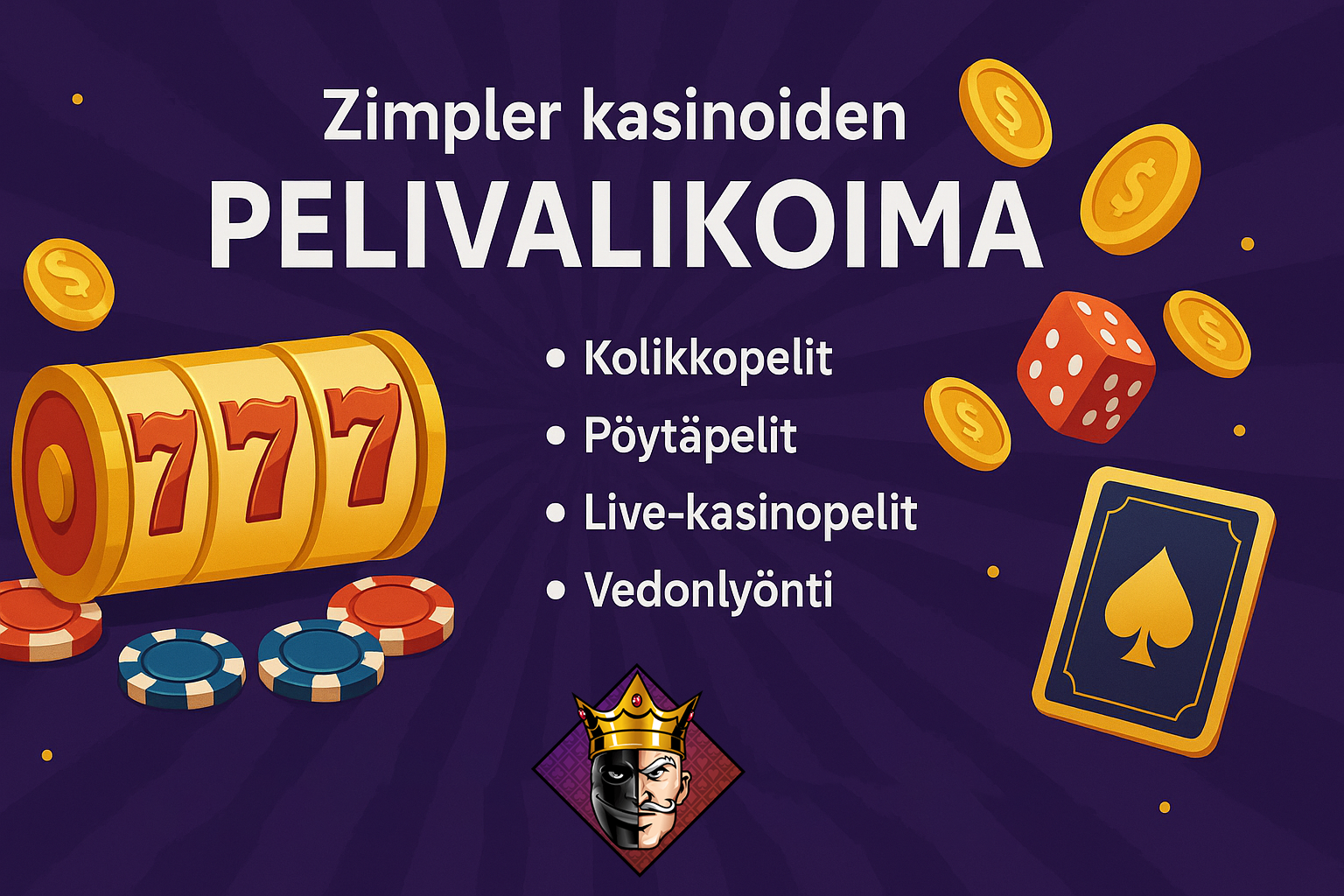 Zimpler casinoiden pelivalikoima