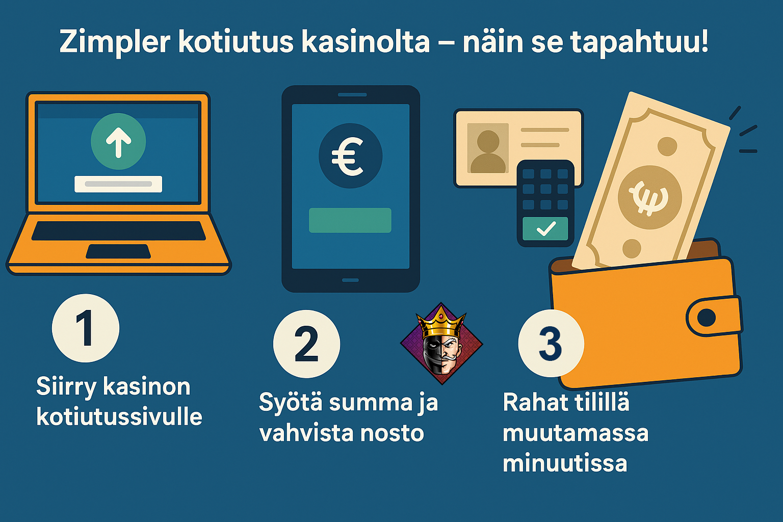 Zimpler kotiutus kasinolta näin se tapahtuu