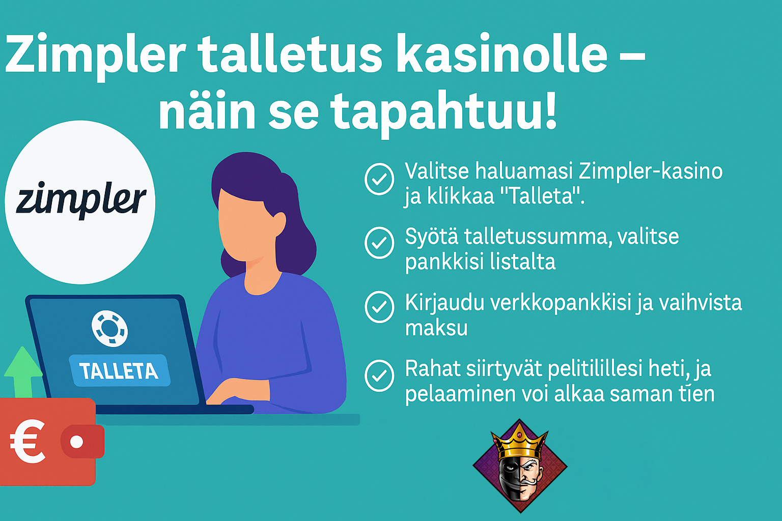 Zimpler talletus kasinolle näin se tapahtuu