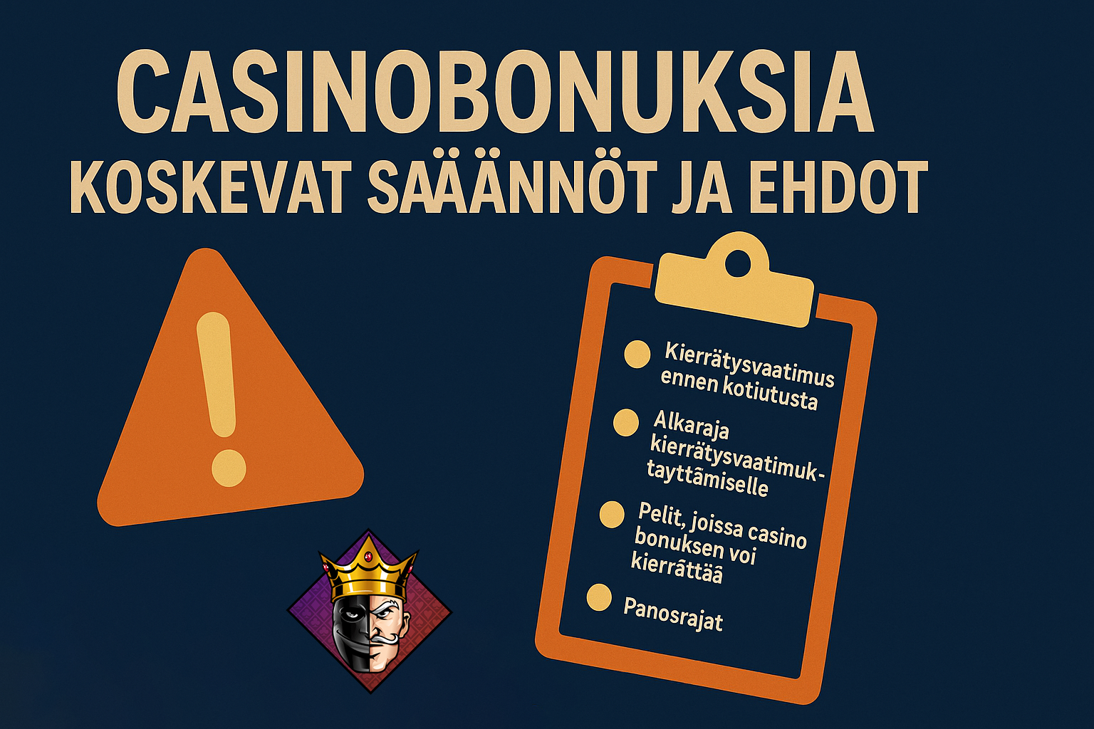 casinobonuksien säännöt ja ehdot