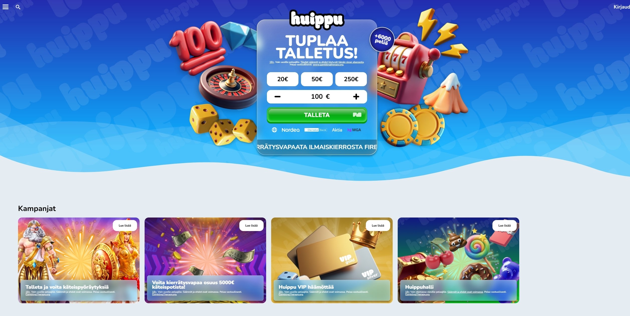 Huippu Casino esittelykuva