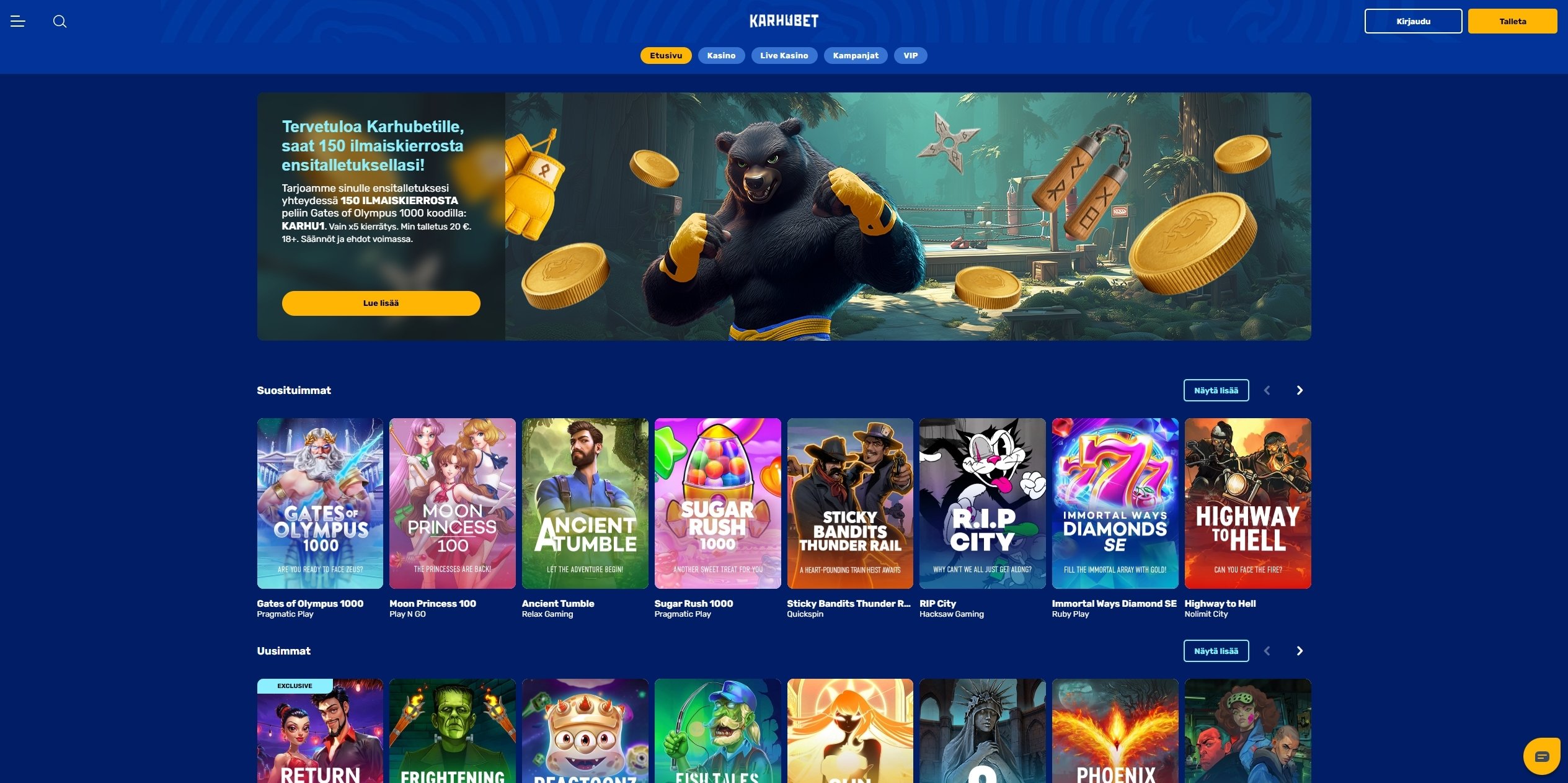 Karhubet Kasino esittelykuva