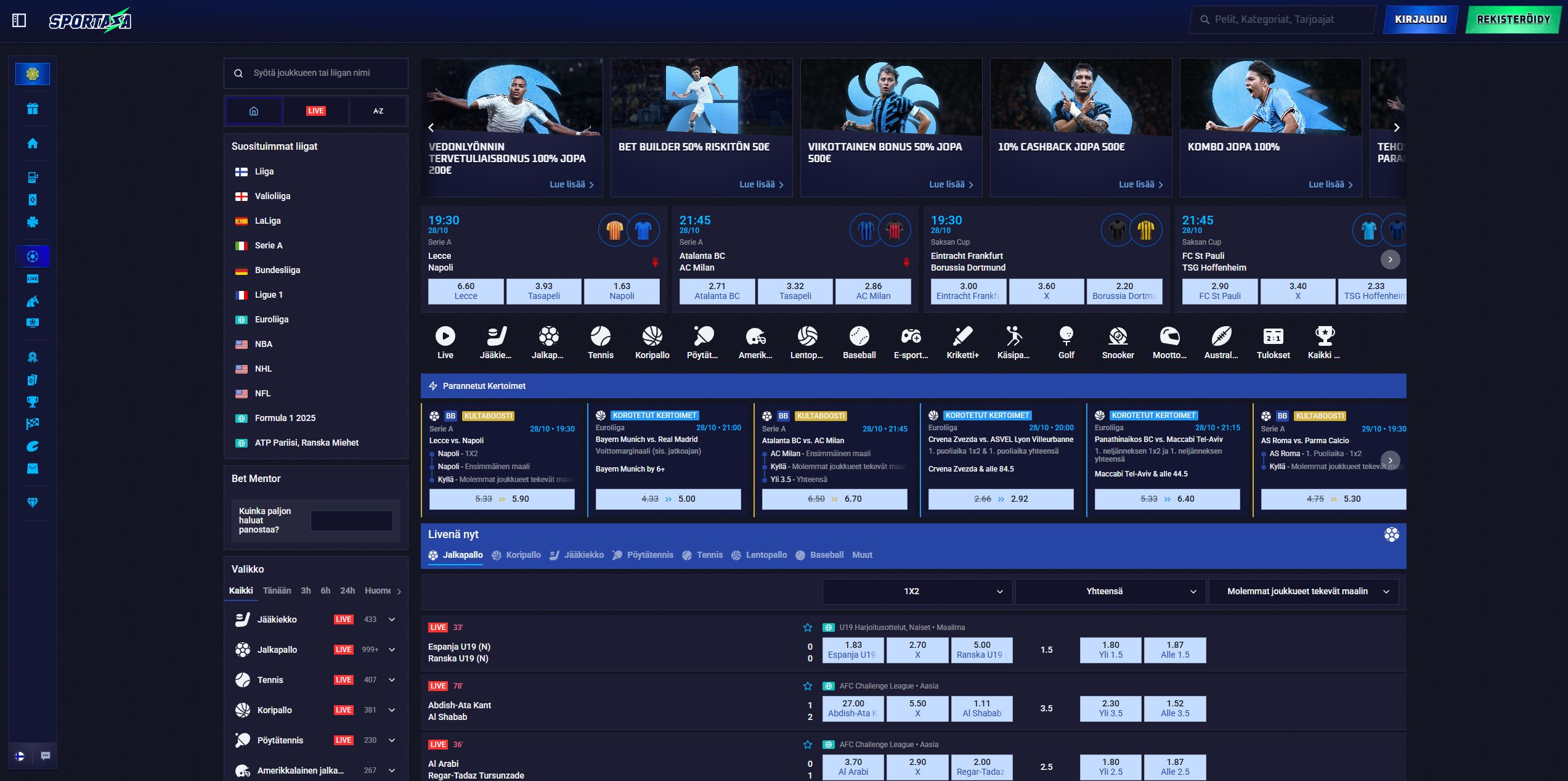 Sportaza Casino vedonlyöntiosio