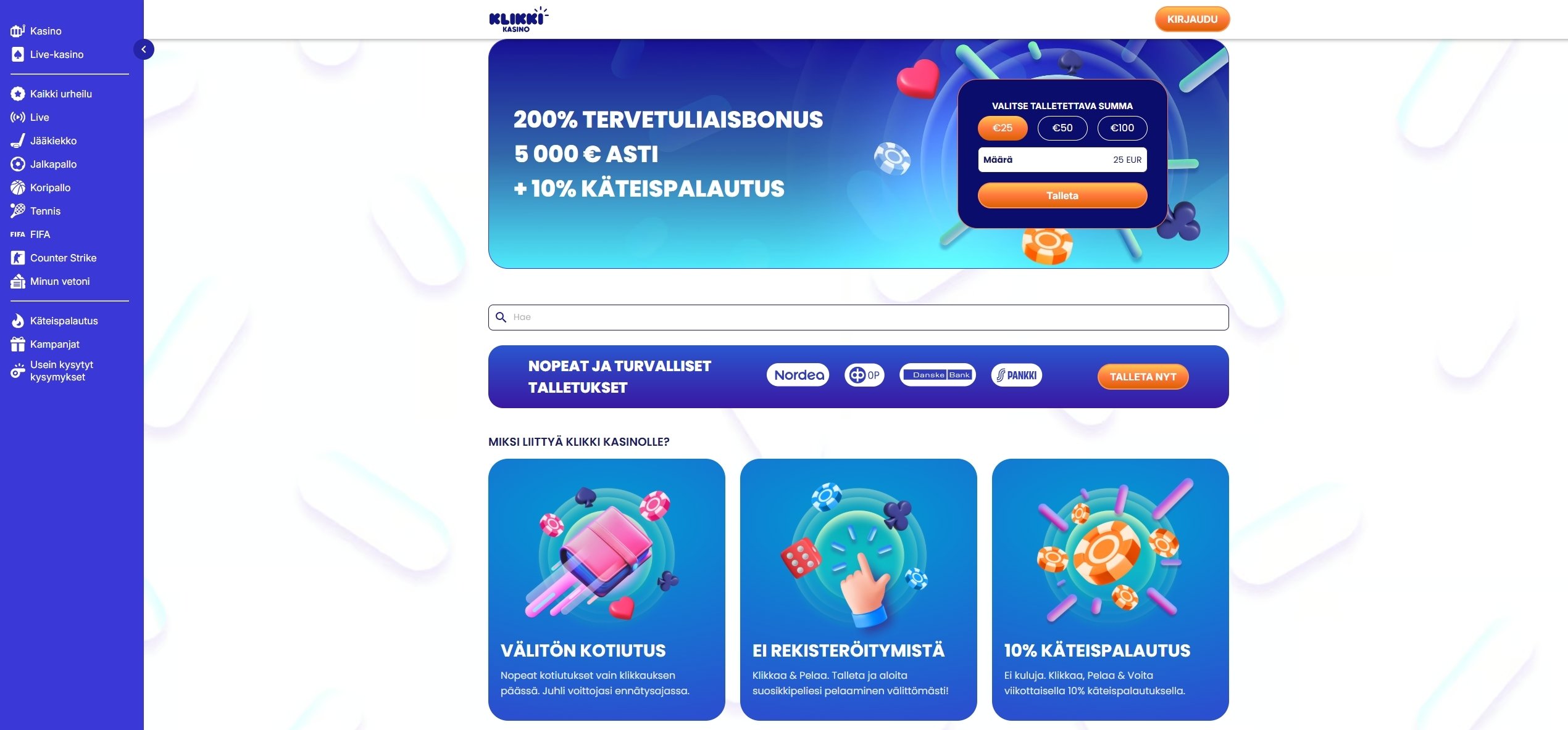 Klikki Kasino esittelykuva