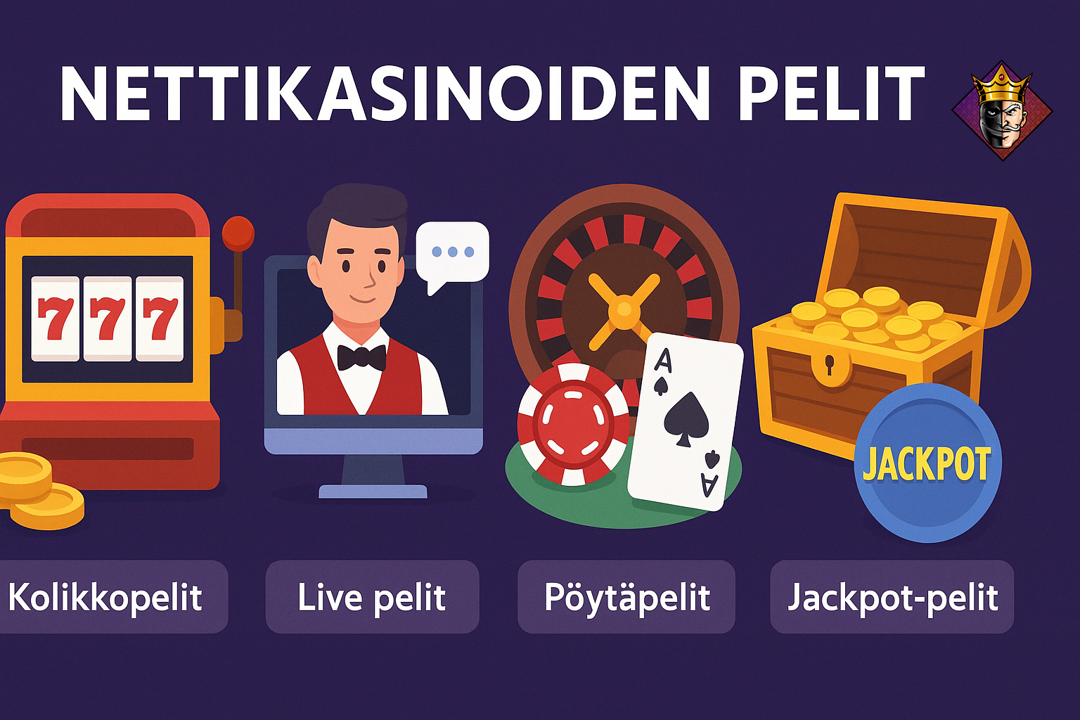 Nettikasinoiden pelit ja niiden monipuoliset kategoriat suomalaisille pelaajille