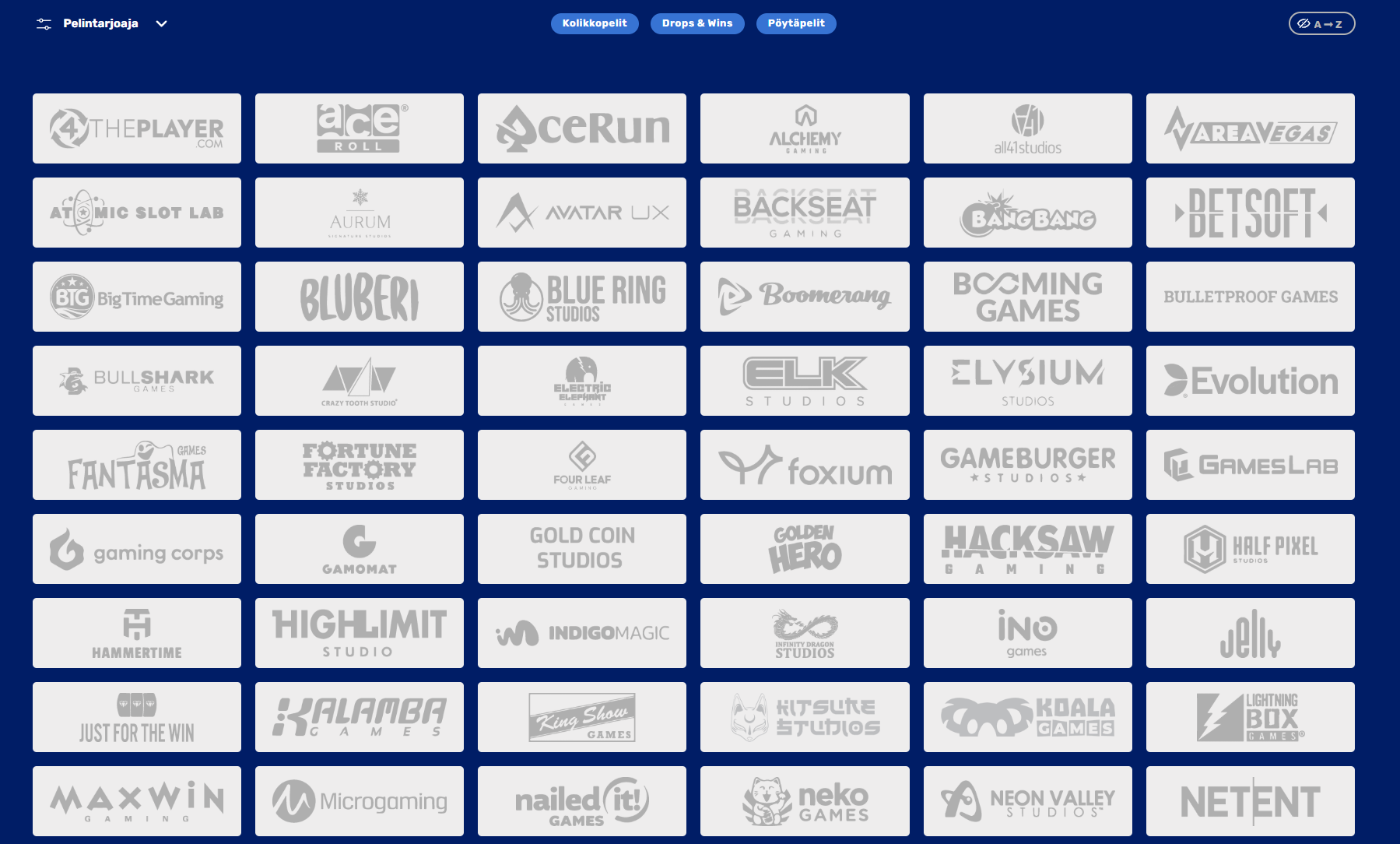 Karhubet Casinon pelinvalmistajat ja niiden tarjoamat pelit