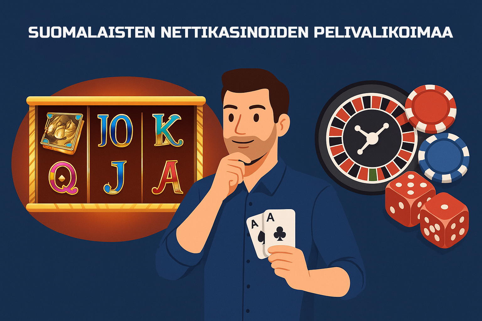 suomalaisten nettikasinoiden pelivalikoimaa