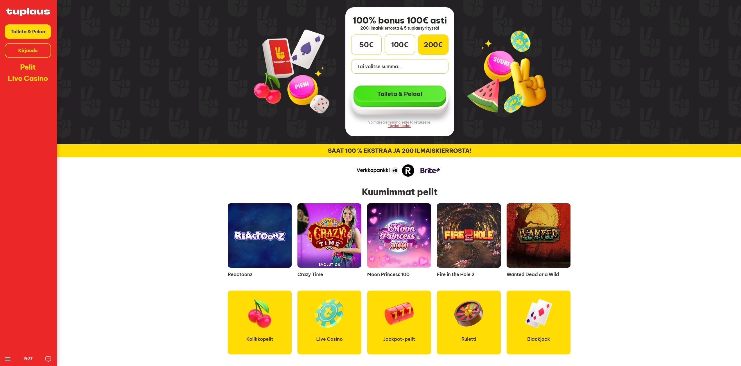 Tuplaus Kasino esittelykuva