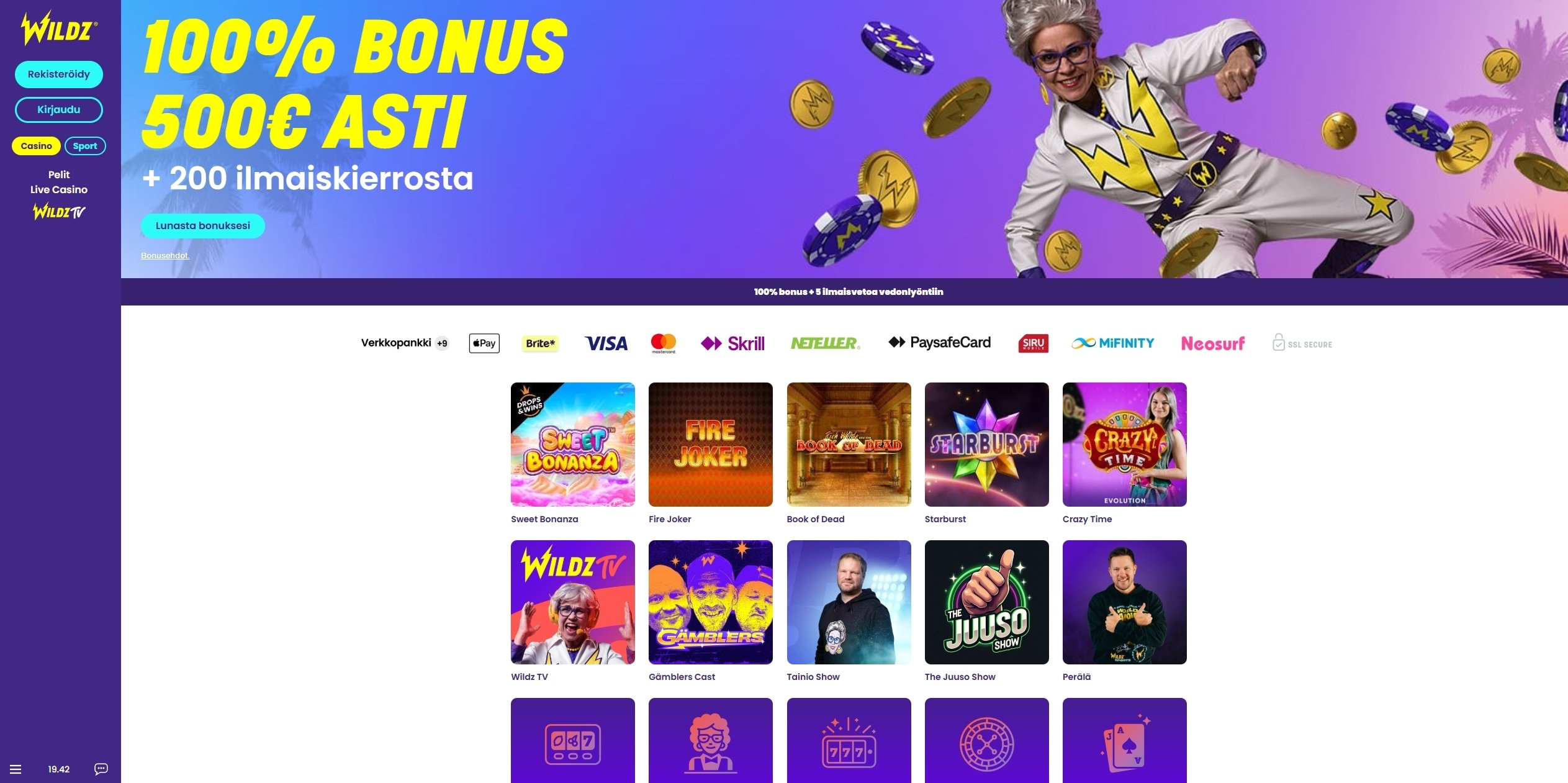 Wildz Casino esittelykuva